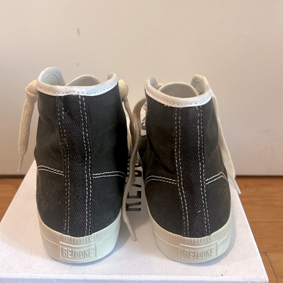 Re/done black/cream 90s High Tops in size 37 - Picture 3 of 5